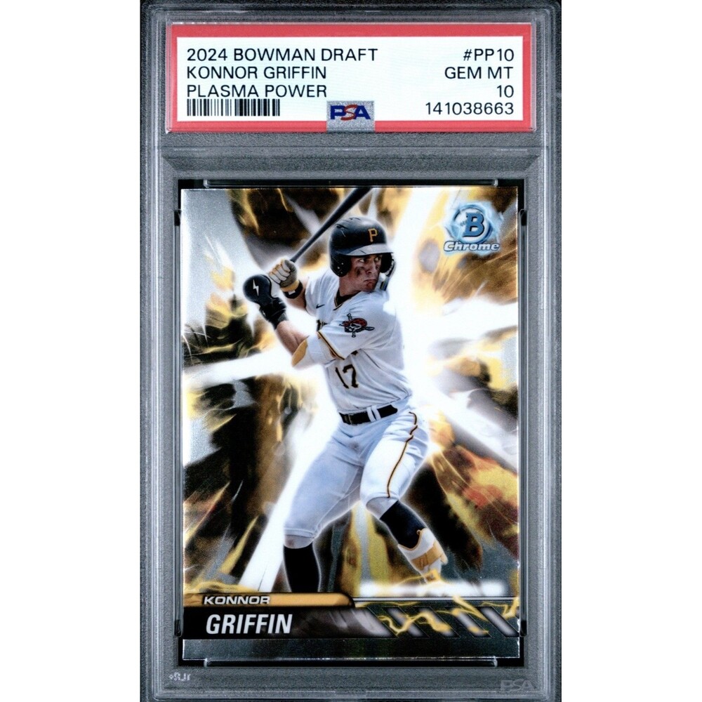 2024 Bowman Draft Plasma Power #PP10 KONNOR GRIFFIN PSA 10 RC...